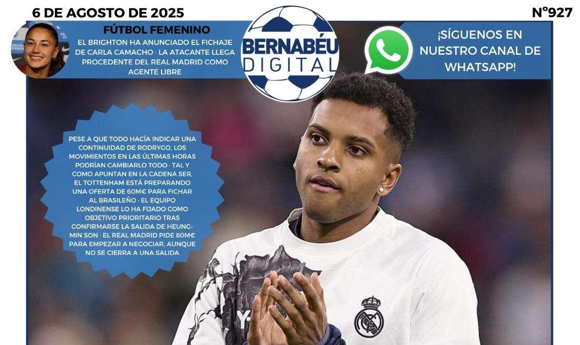 "Primera oferta": Rodrygo, protagonista de la portada BD