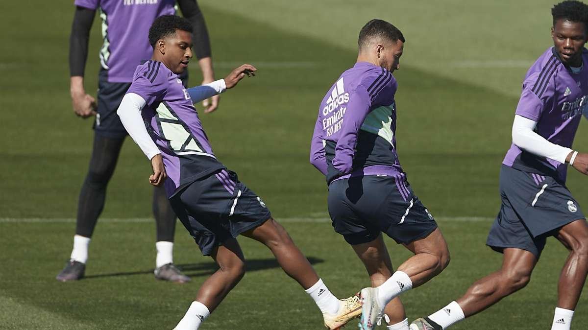 Las mejores imágenes del último entrenamiento del Real Madrid antes del clásico