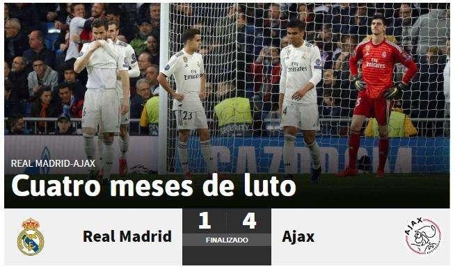 As da por concluida la temporada del Real Madrid: "Cuatro meses de luto"