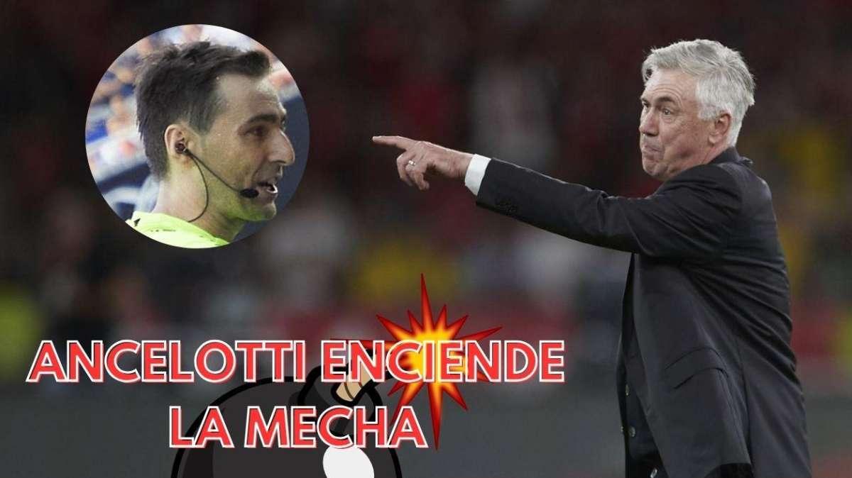 Carlo Ancelotti desata una guerra contra el colectivo arbitral