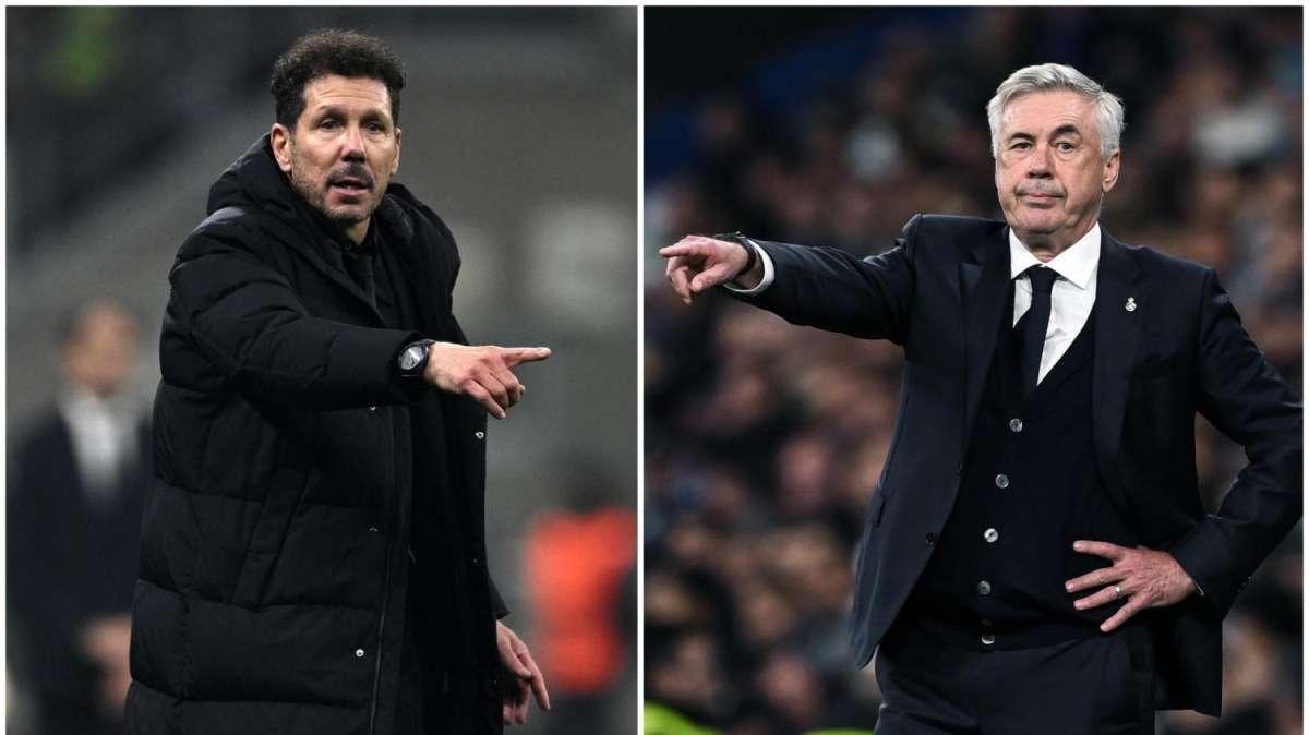 Simeone y Ancelotti buscan deshacer su empate particular