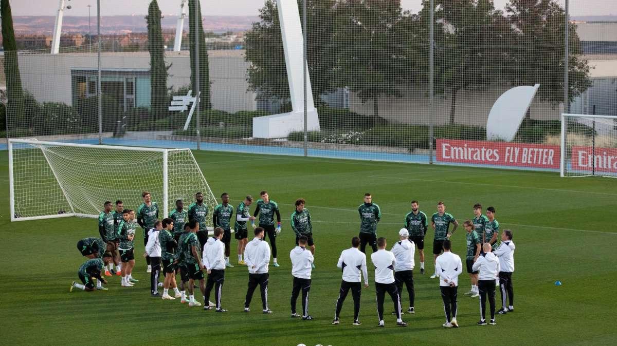 Informe del entrenamiento: Hazard, Benzema y Tchouaméni no se ejercitan