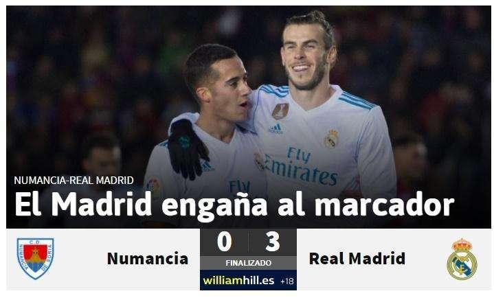 AS refleja el sentir del madridismo: "El Madrid engaña al marcador"