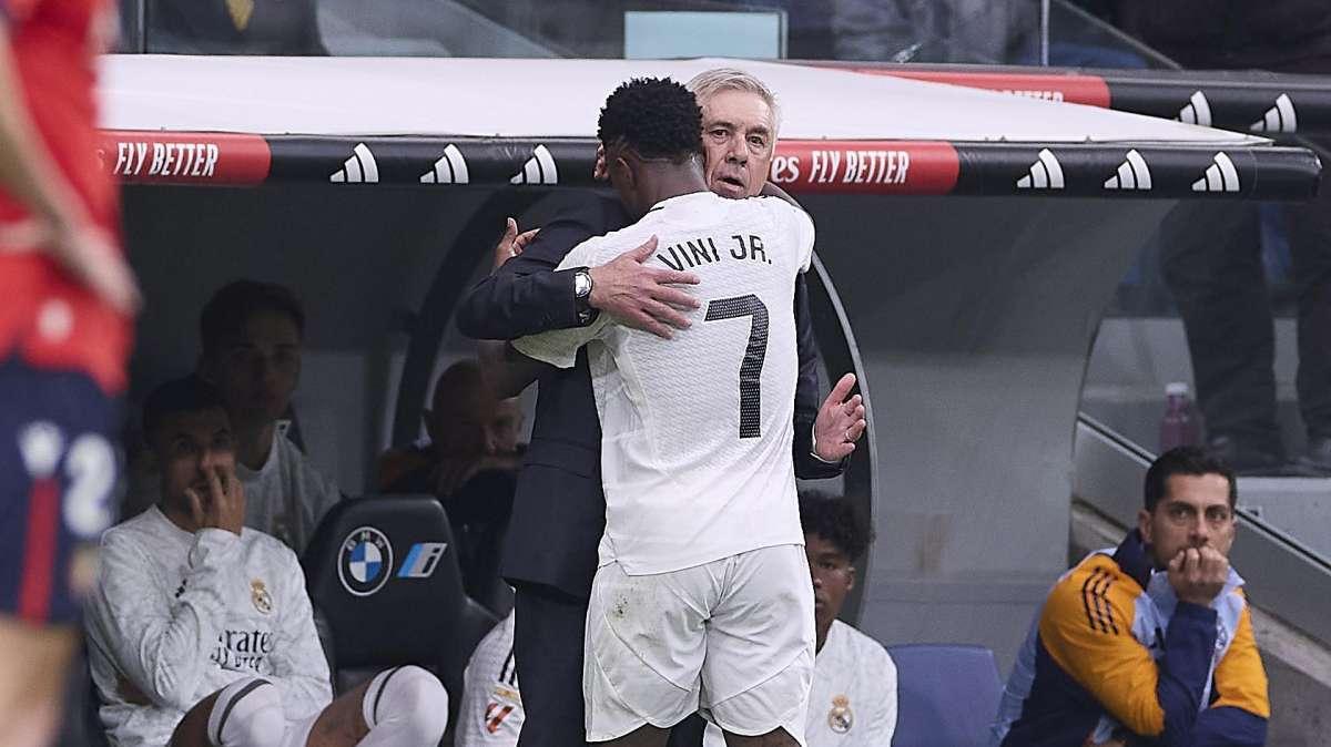 Ancelotti: "¿Amarillas de Vinicius? Es consciente de lo que tiene que hacer"