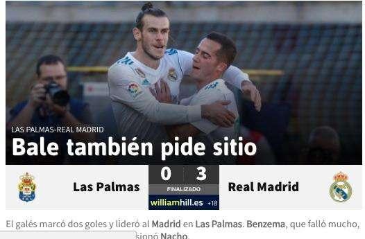 AS cede el protagonismo a Bale: "También pide sitio"