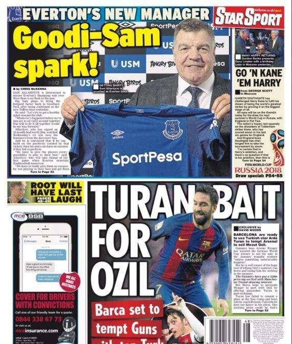 Daily Star - El Barça ofrece a Arda Turan a cambio de Özil 