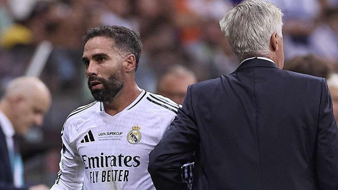 Ancelotti responde a la pregunta del millón: ¿fichará el Real Madrid para suplir a Carvajal?