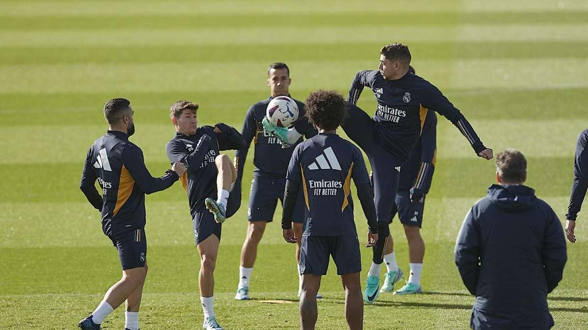 Cinco ausencias en el entrenamiento del Real Madrid: Güler, suma y sigue