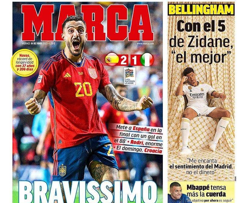 PORTADA | Marca: "Bravissimo Joselu"