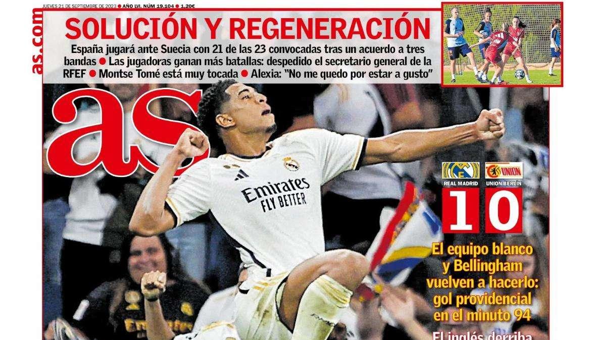 PORTADA | AS: "El Madrid de siempre"