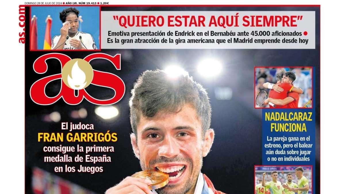 PORTADA | AS, Endrick: "Quiero estar aquí siempre"