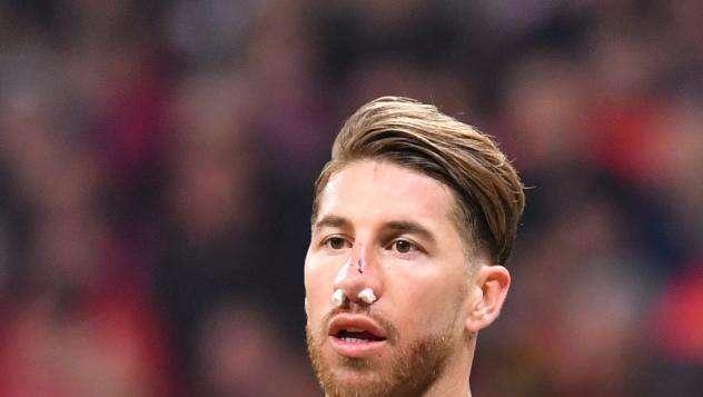 El paralelismo entre Sergio Ramos y Diego Godín: otra nariz rota
