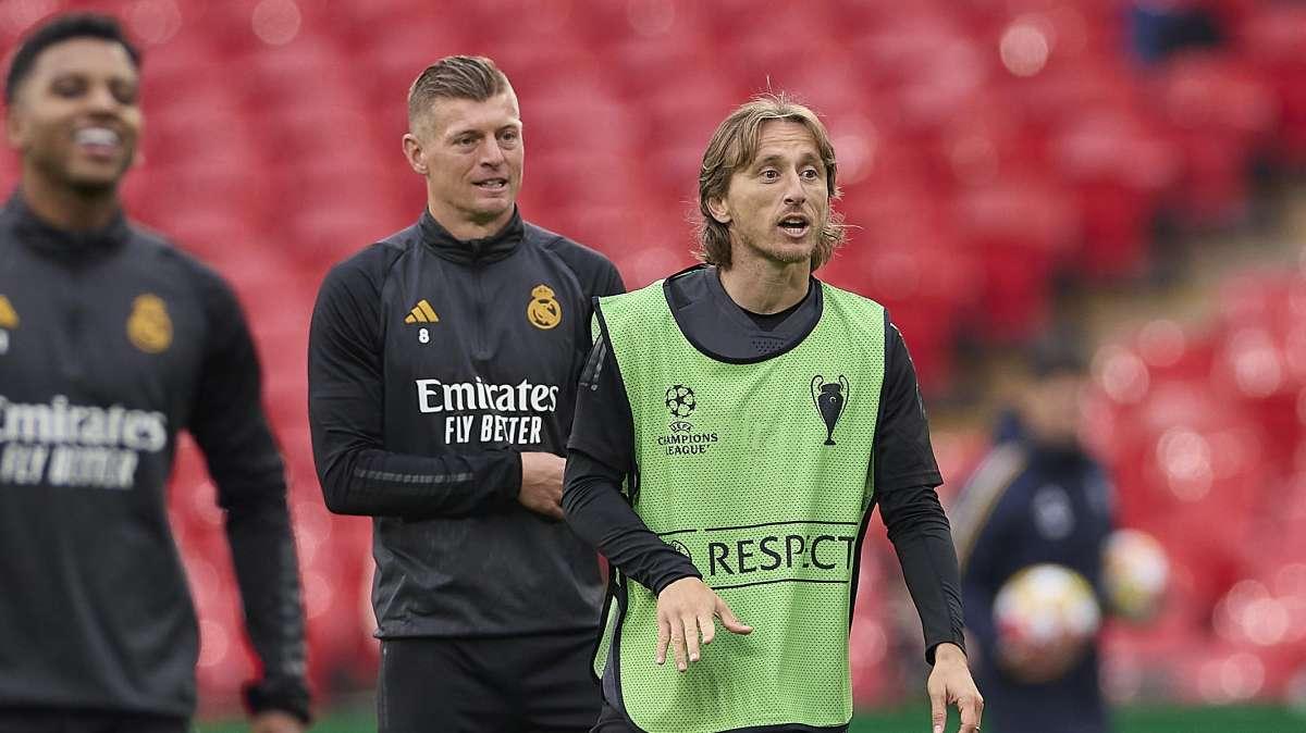 Las mejores imágenes del entrenamiento del Real Madrid antes de la final de Champions en Wembley