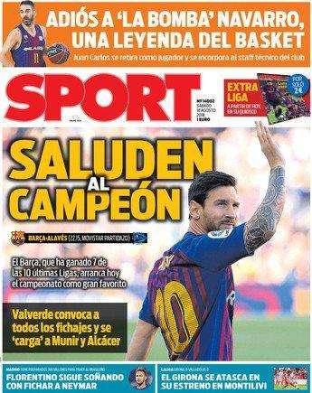 PORTADA - Sport vuelve a apuntar al brasileño: "Florentino sigue soñando con fichar a Neymar"