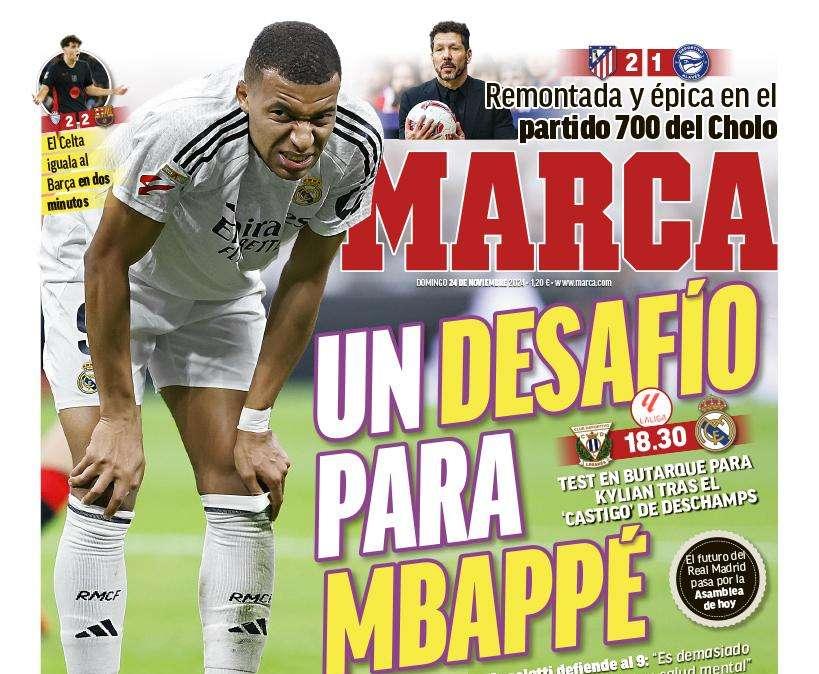 Marca destaca la vuelta de Mbappé y su desafío en el Real Madrid
