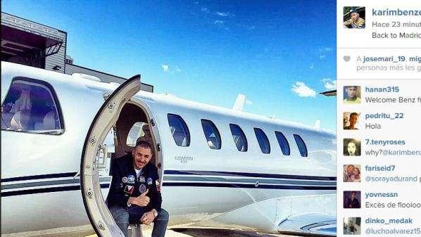 Benzema ya vuela hacia Madrid