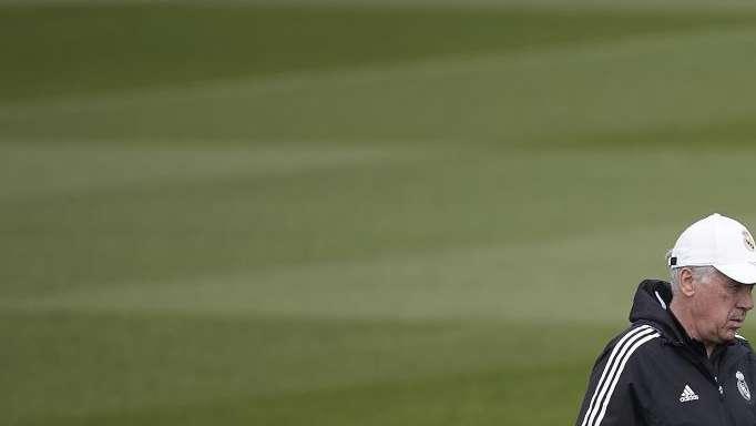 Día de entrenamiento del primer equipo y rueda de prensa de Ancelotti