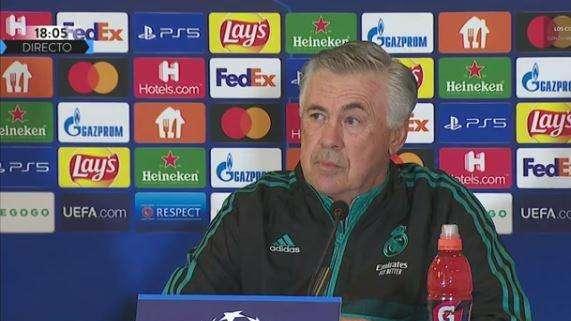 Ancelotti, en rueda de prensa: "Hazard tiene que hacer lo mismo que Mariano. Bale..."