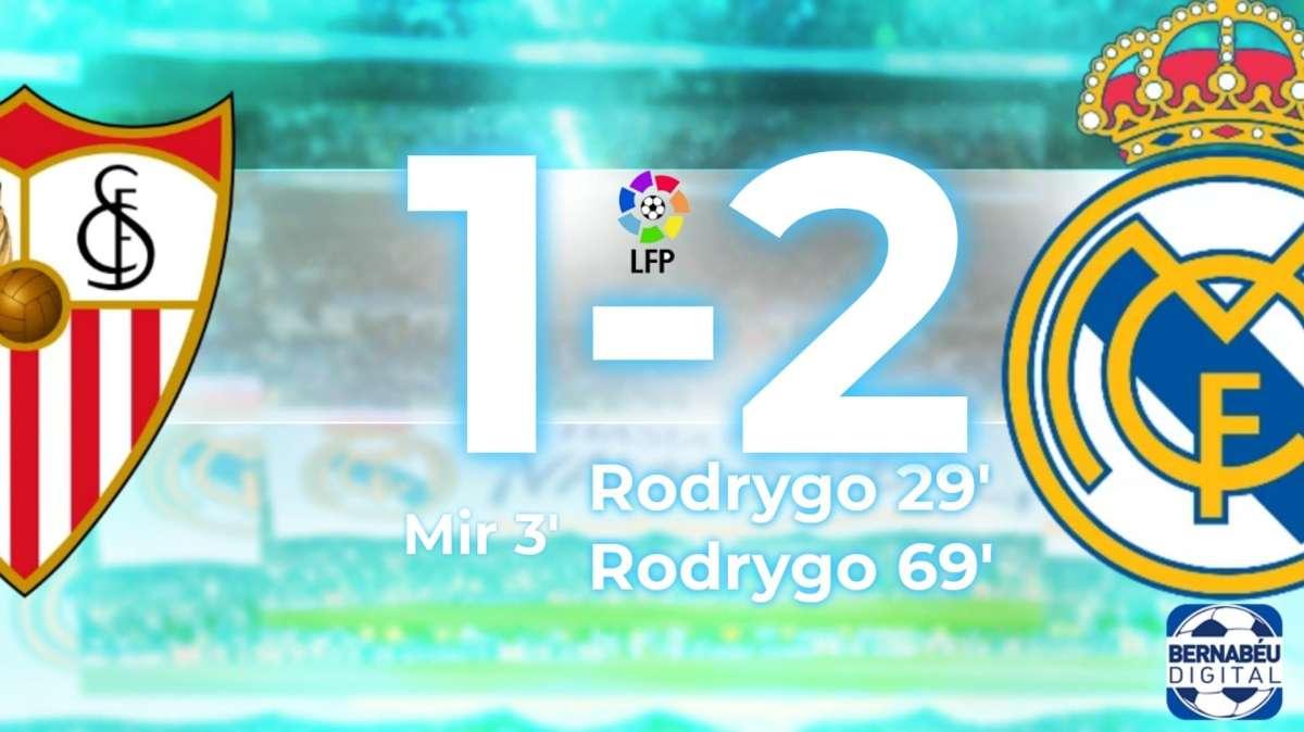 Rodrygo toma Nervión: la crónica del Sevilla 1-2 Real Madrid 