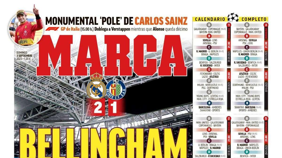 PORTADA | Marca: "Bellingham no tiene techo"