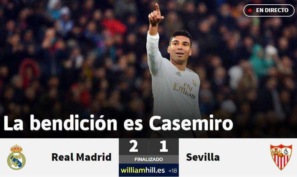 As lo tiene claro: "La bendición es Casemiro"