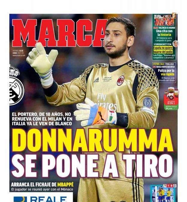 PORTADA - Marca: "Donnarumma se pone a tiro"