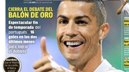 PORTADA - Marca tiene claro el Balón de Oro: "CRey7"
