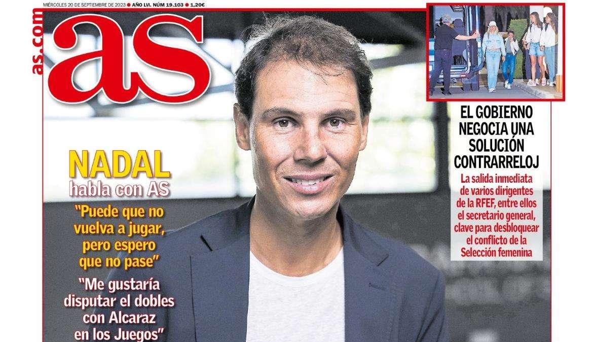 PORTADA | AS: "Contra un novato"