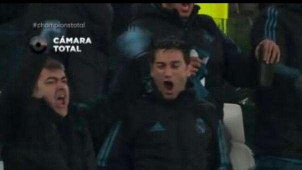 Bale, suplente, apenas se inmutó en el primer gol de Cristiano