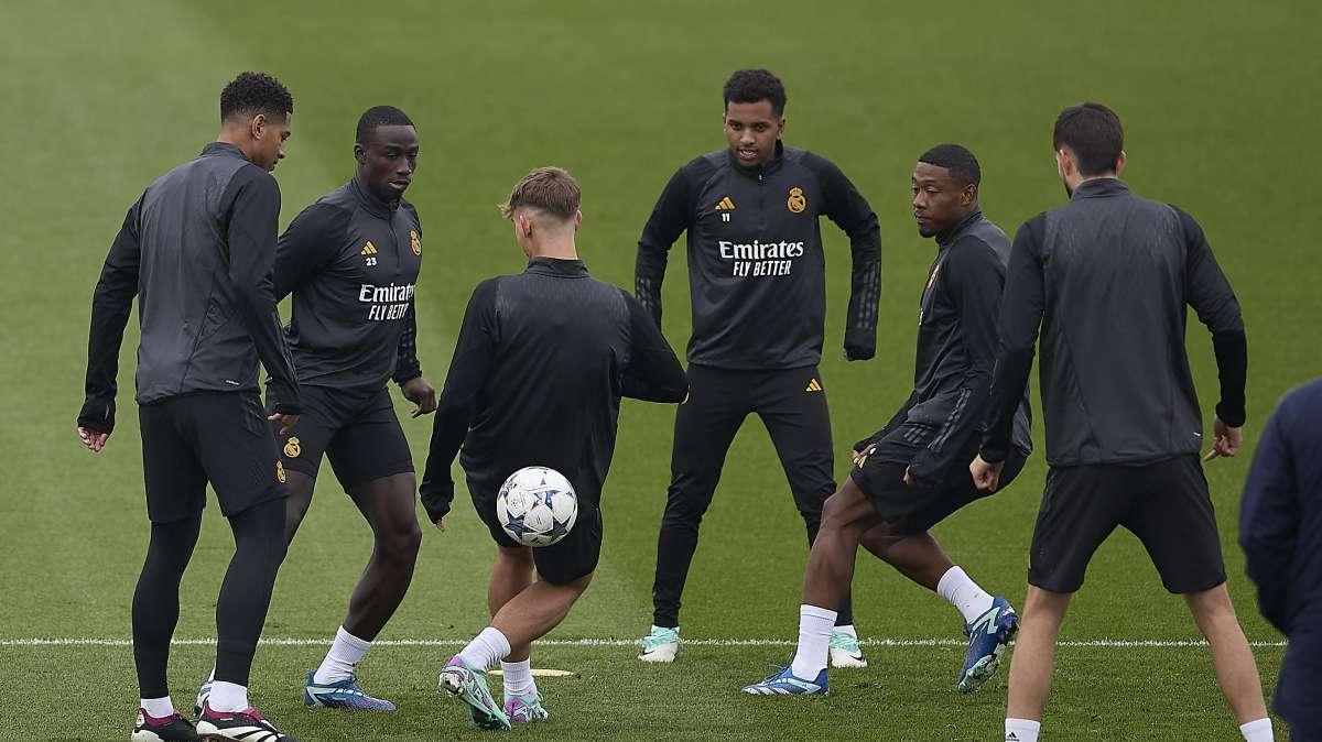 Informe del entrenamiento: ocho bajas confirmadas en el Real Madrid