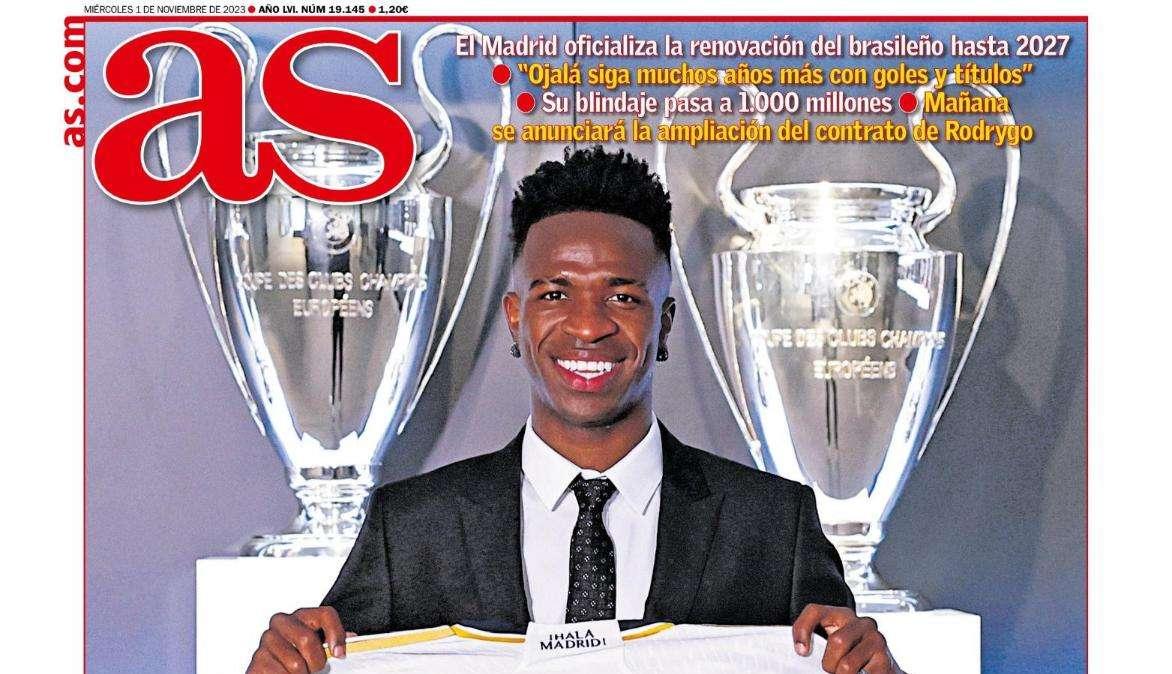 PORTADA | AS: "Vini para rato"