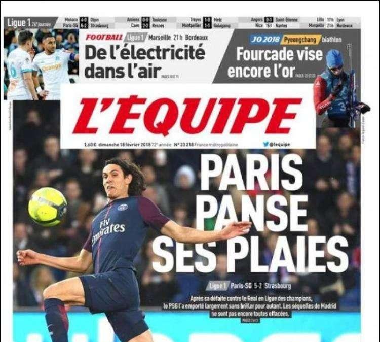 La prensa francesa motivada de cara al Madrid tras la goleada del PSG al Estrasburgo