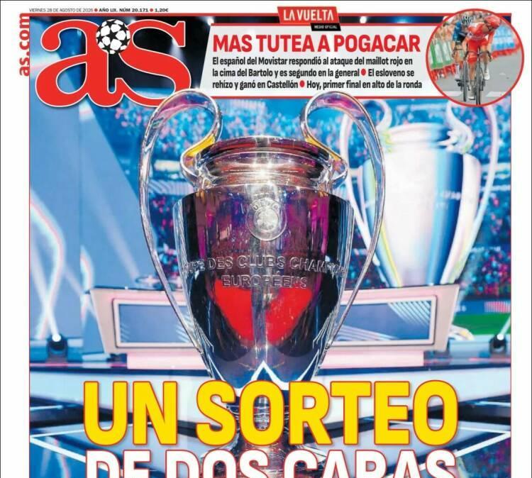 Los cinco equipos españoles ya conocen sus enfrentamientos de Champions League