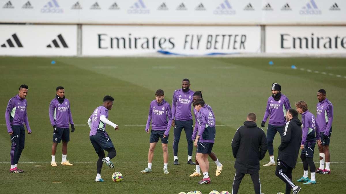 Informe del entrenamiento: Kroos y Vinicius, ausentes en la última sesión previa al Elche