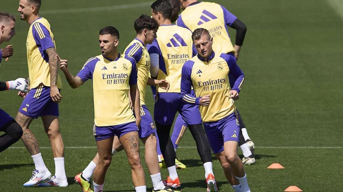 El Real Madrid se entrena sin Lunin en el Open Media Day
