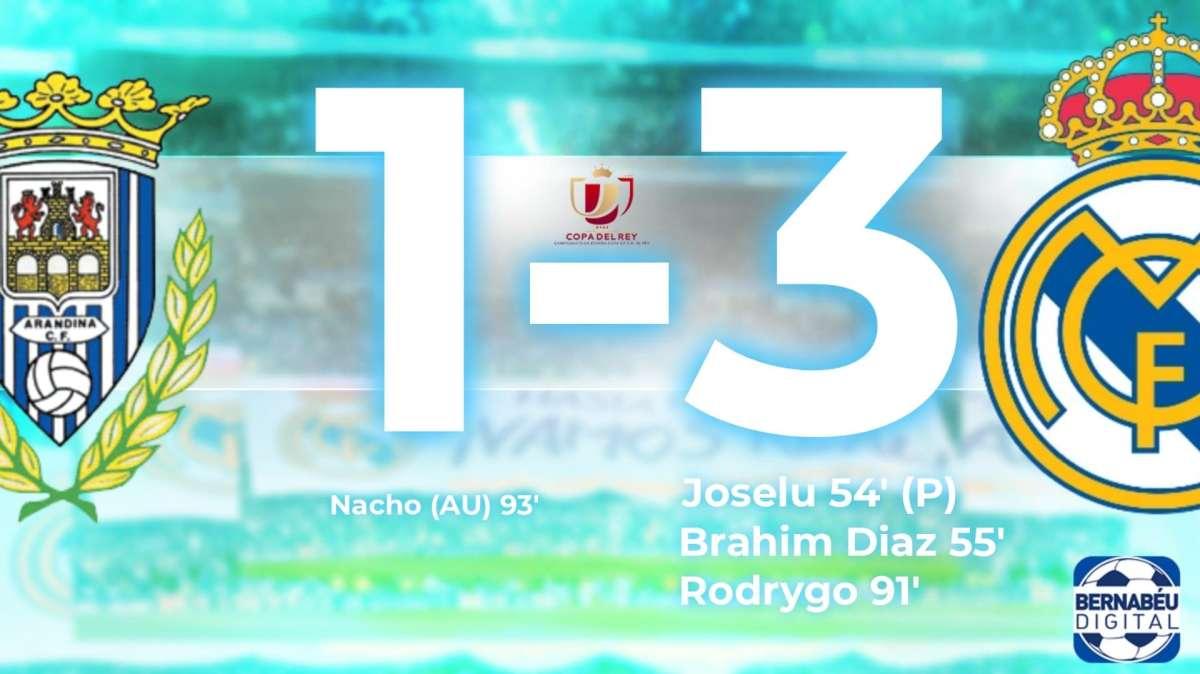 Arandina 1-3 Real Madrid, FINAL | ¡Sigue aquí el pospartido!