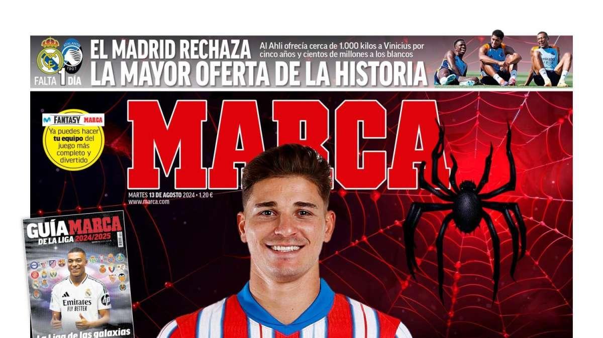 PORTADA | Marca: "El Madrid rechaza la mayor oferta de la historia"