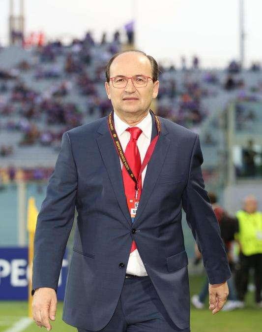 Castro, presidente del Sevilla: "Estamos muy ilusionados con la Copa"