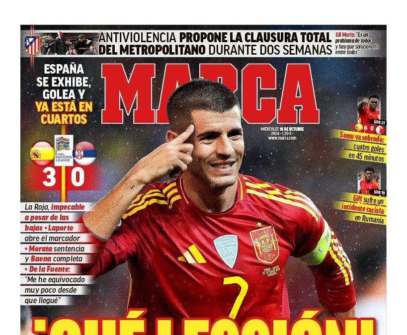 PORTADA | Marca: "¡Qué lección!"