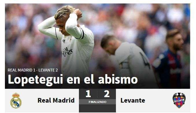 As, tajante: "Lopetegui en el abismo"