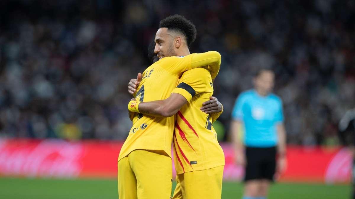 GOL DEL FC BARCELONA | Doblete de Aubameyang