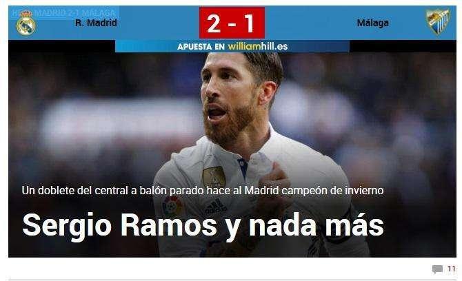 FOTO - MARCA: "Sergio Ramos y nada más"
