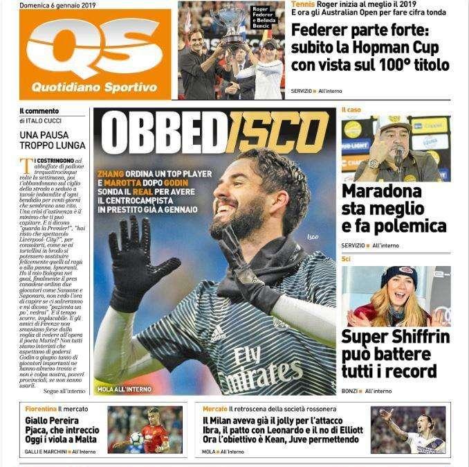 QS - El Inter de Milán quiere a Isco cedido