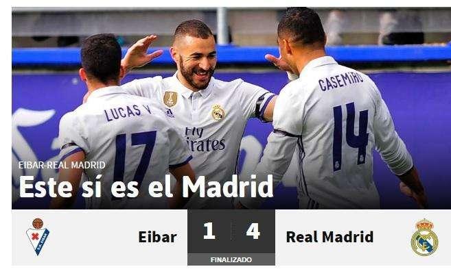 Diario AS lo tiene claro: "Este sí es el Madrid"