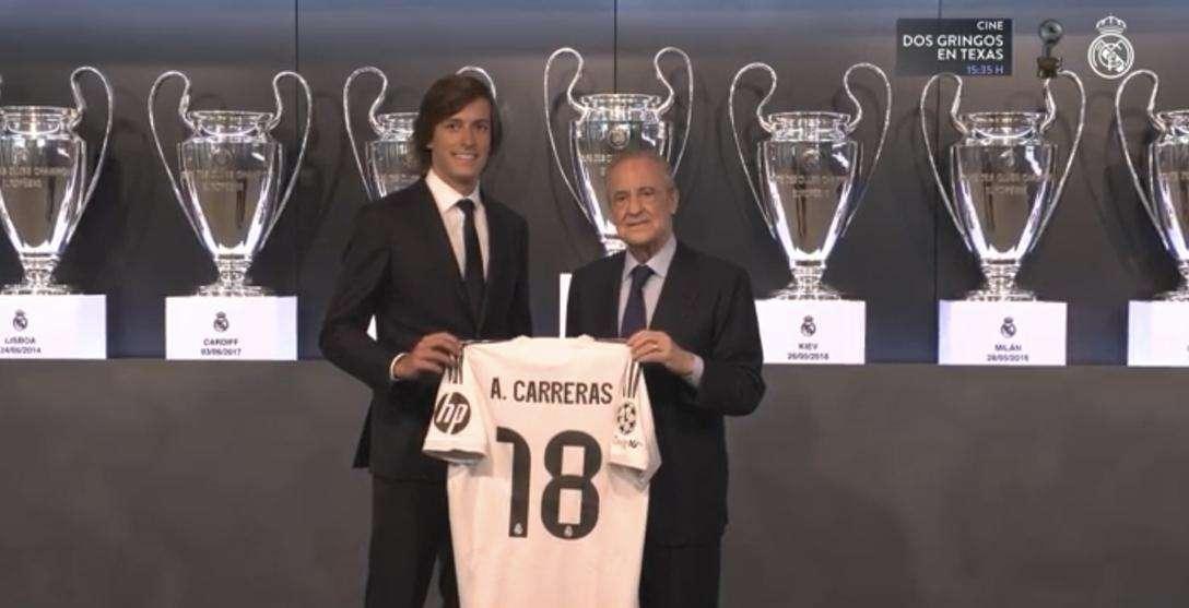 Con Carreras, dos salidas en una en el Real Madrid