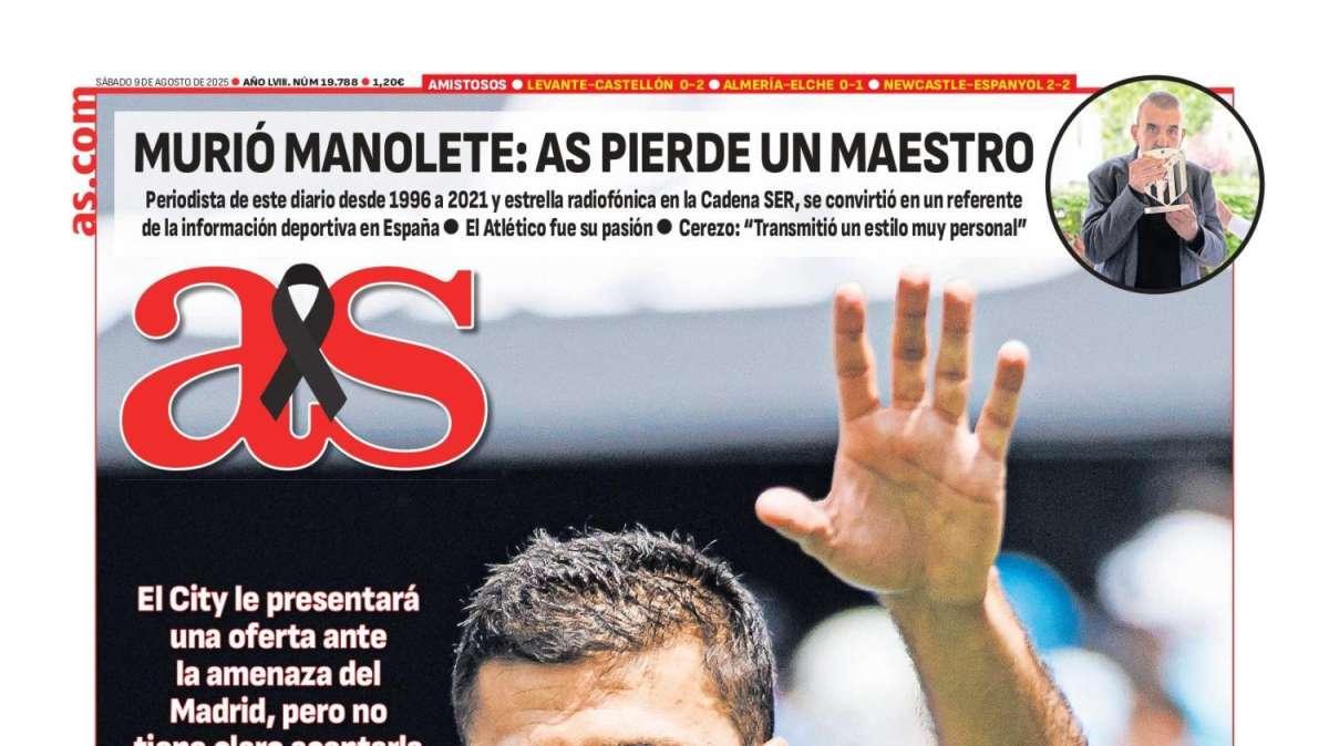 AS saca en primera plana el futuro de Rodrigo con el Real Madrid detrás de su fichaje