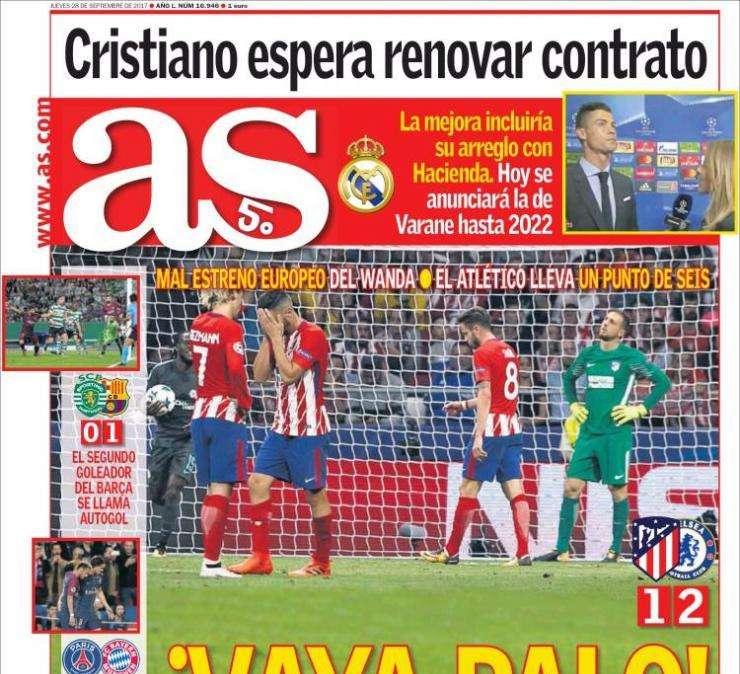 PORTADA - As avisa de las intenciones de Cristiano: "Espera renovar contrato y su arreglo con Hacienda como mejora"