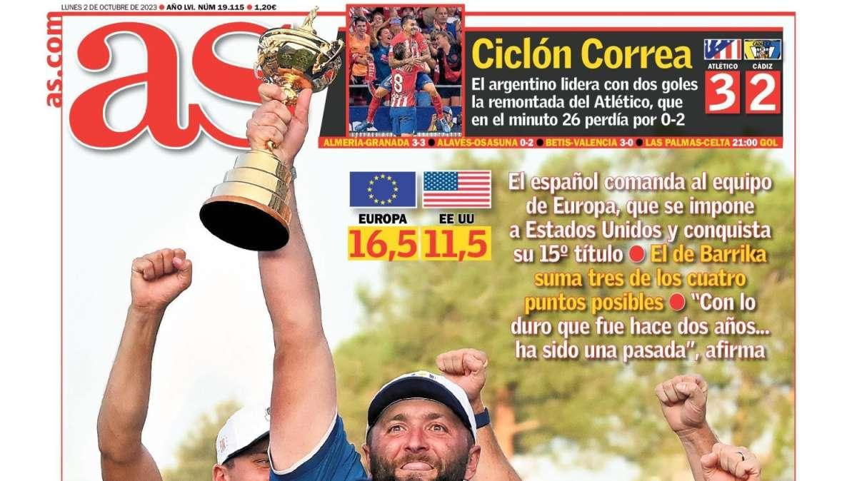 PORTADA | AS: "Bellingham, acierto letal"
