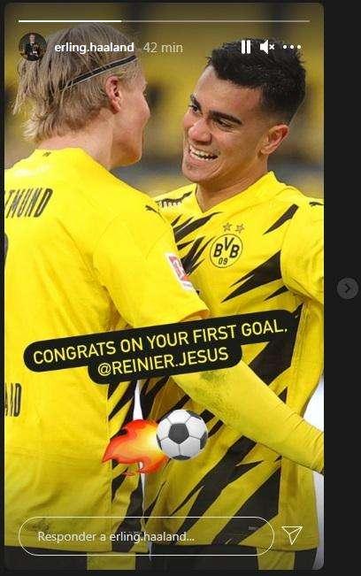 Fichajes Real Madrid | Haaland le da a Reinier su primer gol y le felicita