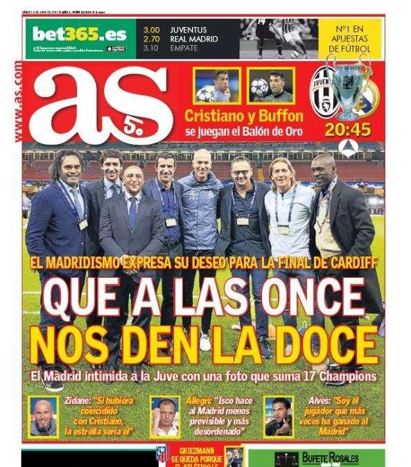PORTADA - AS: "Que a las once nos den la doce"